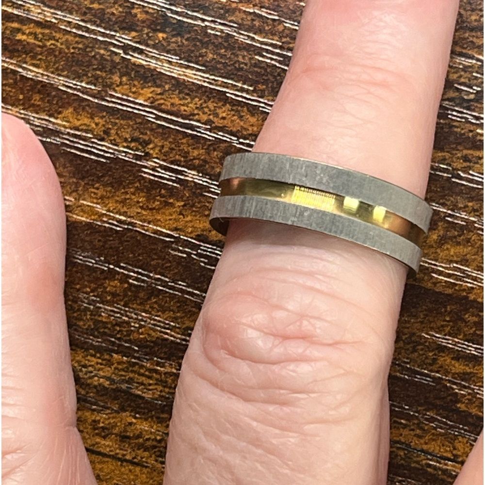 Stainless Steel Silver Ring Notched Ring